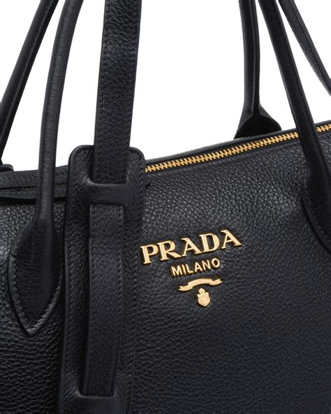 borsa prada morbida con cerniere|Borsa a mano medium in pelle .